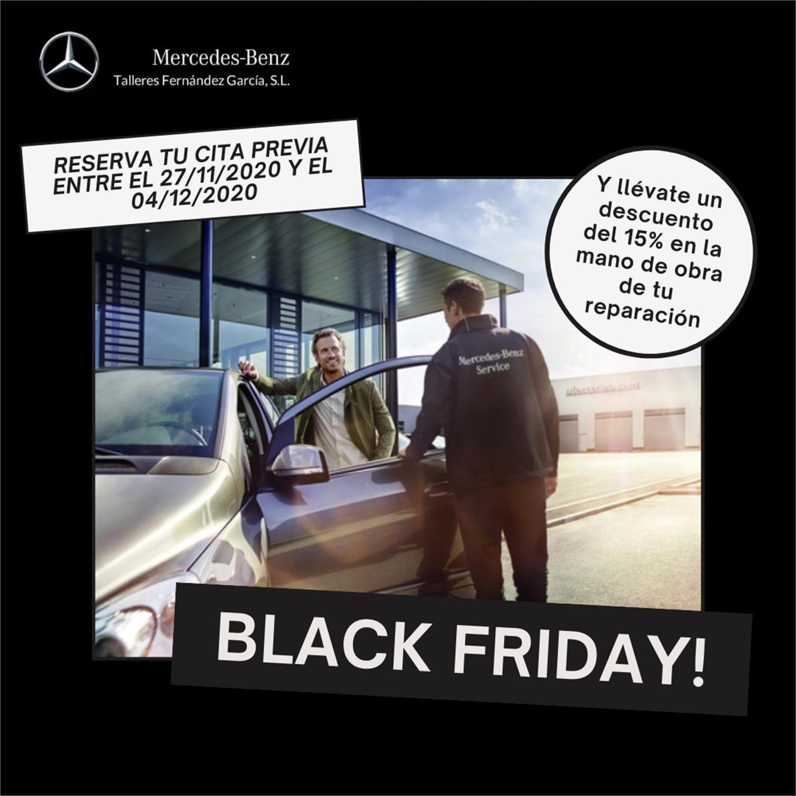 ¡Black Friday en Talleres Fernández García: 15% en mano de obra y 25% en escobillas! - Imagen 1